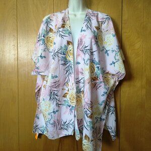 Love Of Fashion Women's One Size Floral Cover Up Beach Vacation Travel NEW